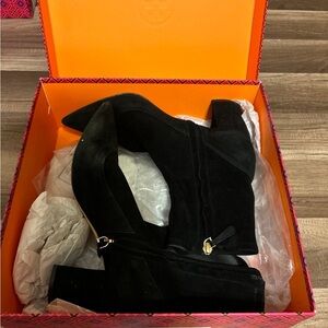 tory burch suede boots